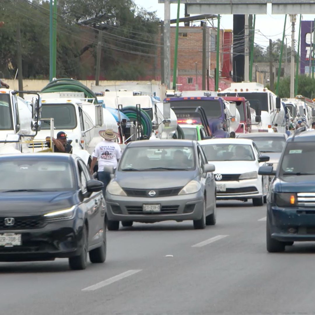 Piperos y Transportistas se Manifiestan en San Luis Potosí